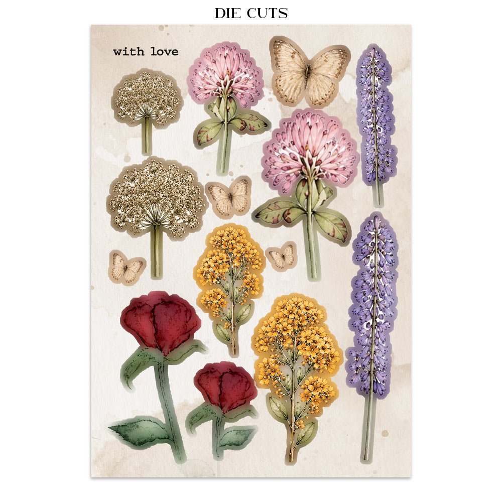 Stamperia – Junk Journal Focus Points A5 - Flowers and Poems - immagine 33