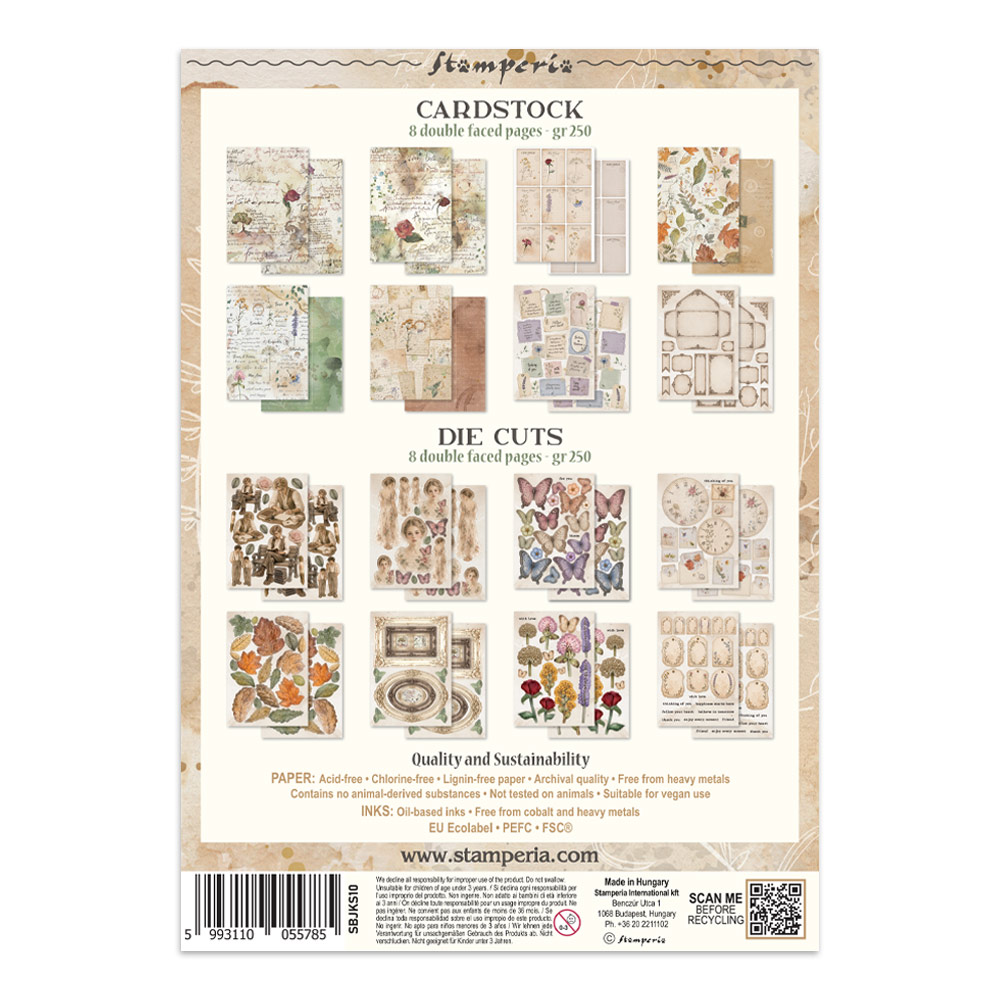 Stamperia – Junk Journal Focus Points A5 - Flowers and Poems - immagine 36