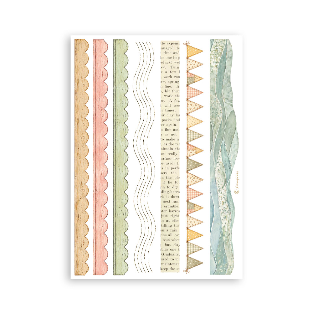 Stamperia – Blocco washi A5 – 8 fogli Cozy Family - immagine 8