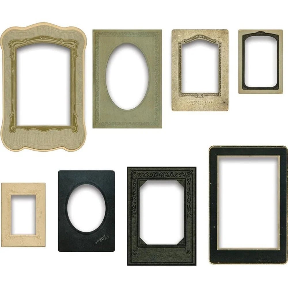Tim Holtz Idea-ology Baseboard Frames – 8 cornici in cartone – immagine 2